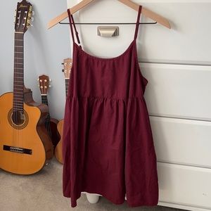 Maroon Casual Dress